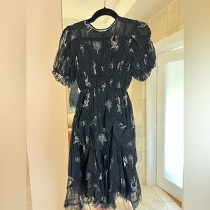 Morgane Le Fay Fairy Print Asymmetrical Dress